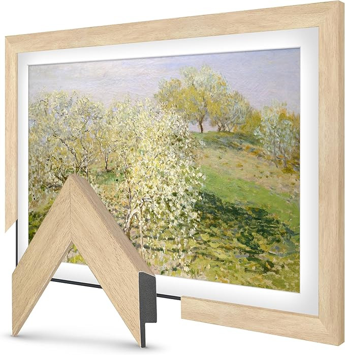 Frame My TV Deco TV Frames - Museum Maple Slim Frame Compatible ONLY with Samsung The Frame TV an... | Amazon (US)