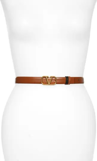 VLOGO Buckle Reversible Leather Belt | Nordstrom