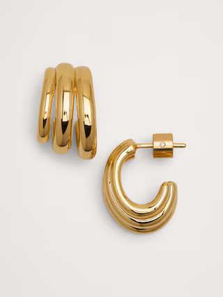 Triple Hoop Earrings | Banana Republic (US)