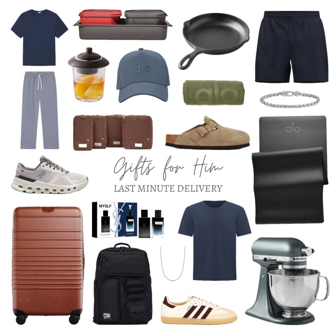 Last minute gifts for HIM 🩶 ORDER DATES TO GET BEFORE 12/25 ⬇️

💤 Lake: order by 12/18
🏃🏻 Alo: free 2 day shipping
🛒 Revolve: free 2 day shipping 
🏋🏼 Lululemon: order by 12/22 
🧑🏽‍🍳 Williams Sonoma: order by 12/19
🥩 OXO: order by 12/18
🪒 Sephora: use code QUICKGIFTS for free same day delivery 


#LTKGiftGuide #LTKSeasonal #LTKHoliday