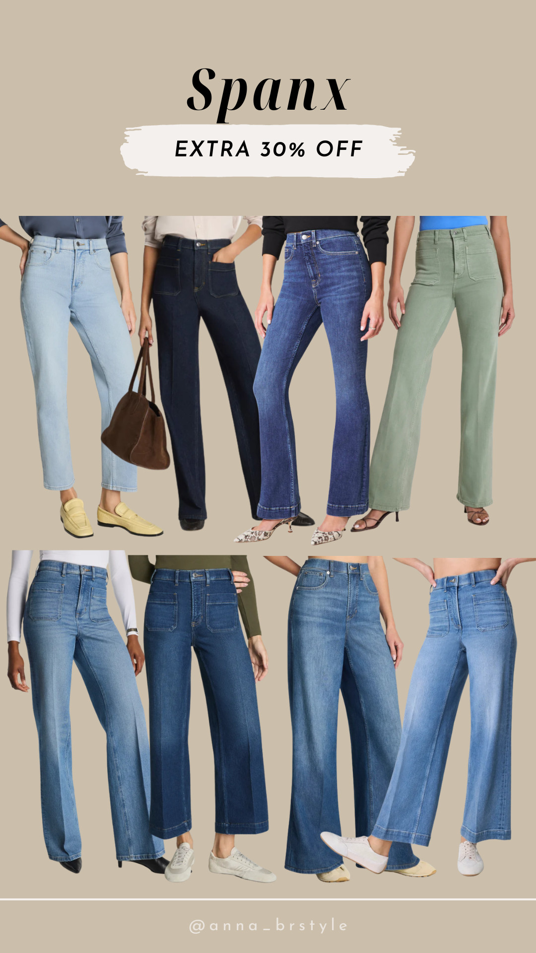 Spanx extra 30% off. 

fall denim favorites, everyday jeans outfit, casual fall style, Spanx jeans, wide leg jeans, straight leg jeans, flare jeans, fall denim, everyday style, denim favorites 

 #LTKSaleAlert