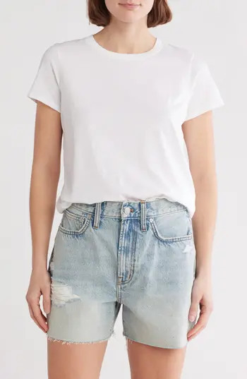 Madewell Vintage Crewneck Cotton T-Shirt in White at Nordstrom Rack, Size Medium | Nordstrom Rack