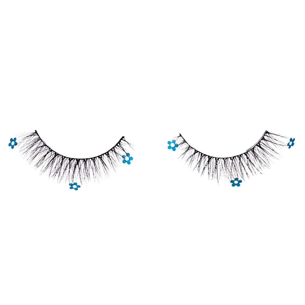 Blue Floral Lashes | PaintLab