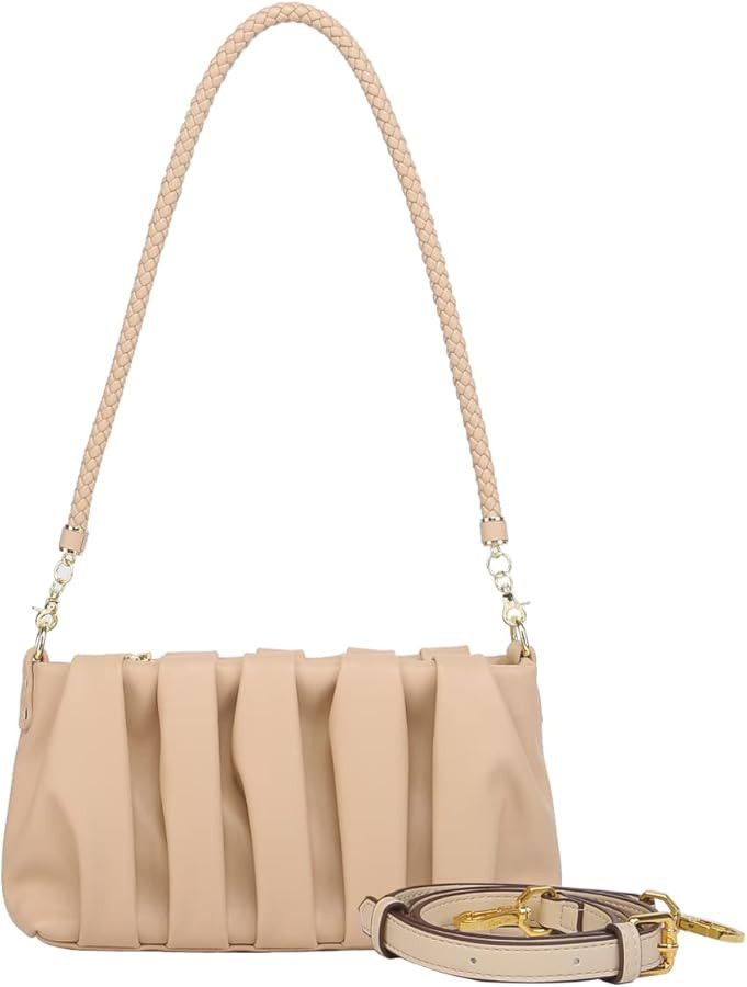 Quilted Crossbody Bags for Women Small Shoulder bag Pouch Satchel bag Dumpling Handbag Hobo bag | Amazon (US)