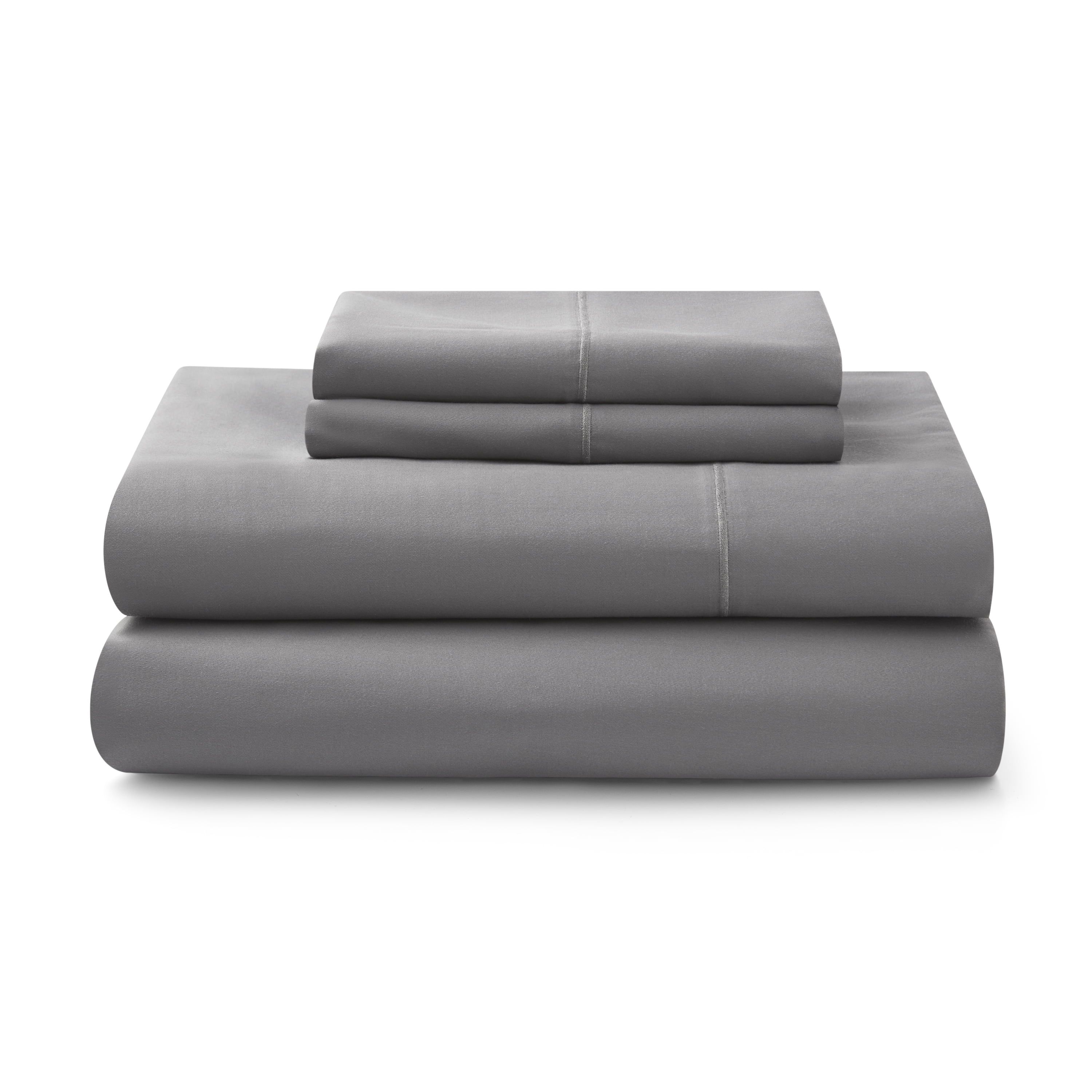 Better Homes & Gardens 400 Thread Count Hygro Cotton Bed Sheet Set, Full, Grey Flannel | Walmart (US)