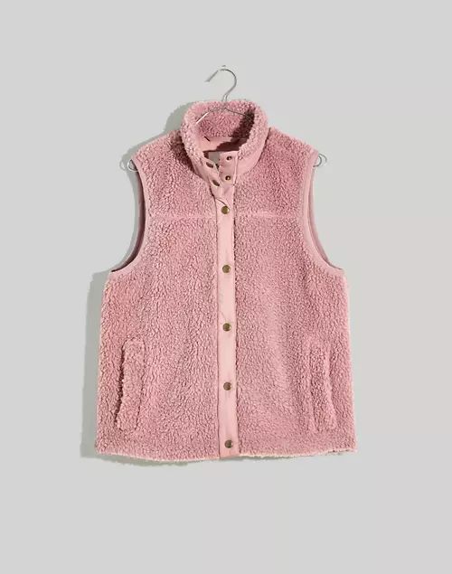 (Re)sourced Faux-Shearling Vest | Madewell