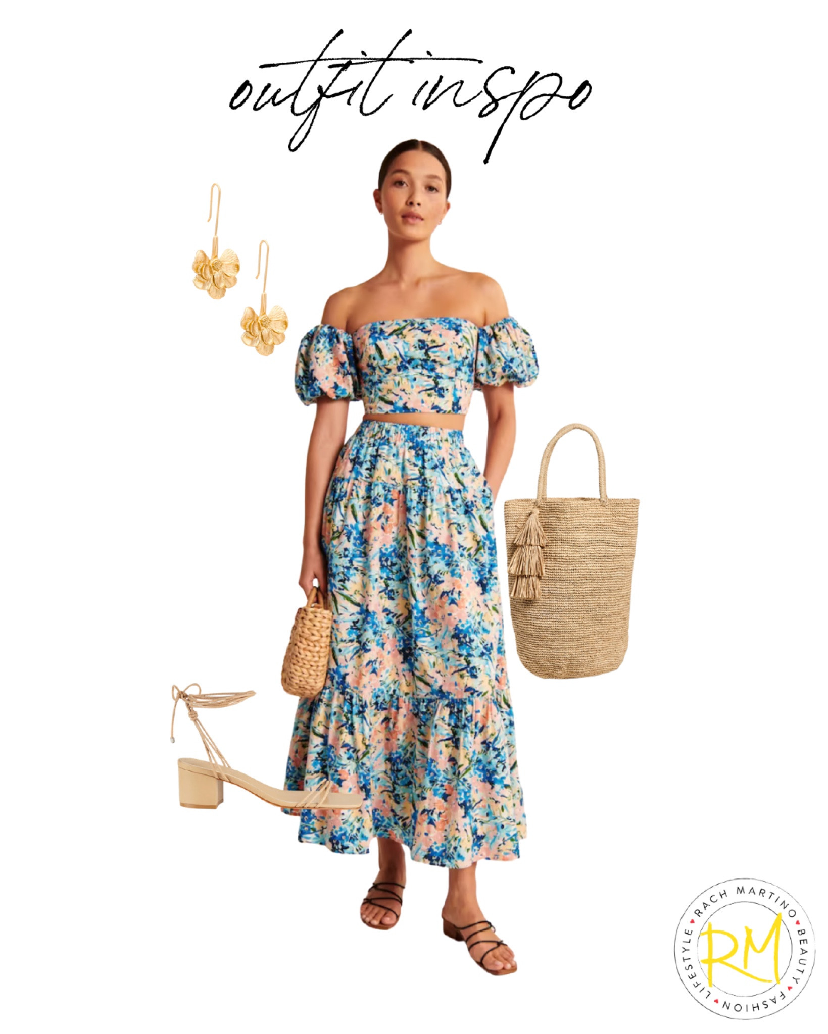 Floral set Abercrombie set maxi skirt spring break outfit 

#LTKsalealert #LTKunder50 #LTKstyletip