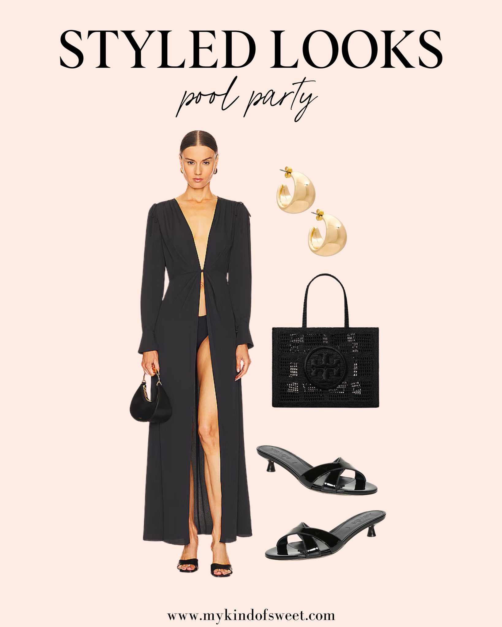 I love this pool party look. The cover-up from Revolve is so classy. Pair it with this Bloomingdale’s matching black bag and Shopbop black heels.

#LTKSwim #LTKSeasonal #LTKStyleTip