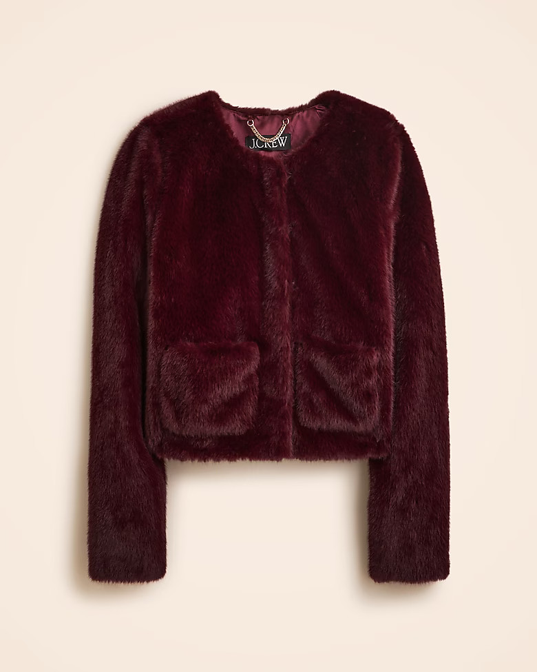 Faux-fur lady jacket | J. Crew US