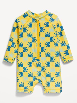 Long-Sleeve Rashguard One-Piece Swimsuit for Baby | Old Navy (US)