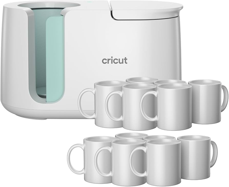 Cricut Mug Press + 12 Blank Mugs (12oz each) | Amazon (US)