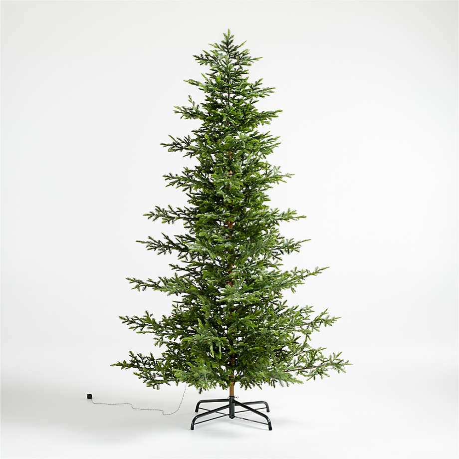 Faux Balsam Fir Pre-Lit LED Christmas Tree with White Lights 7.5' + Reviews | Crate & Barrel | Crate & Barrel