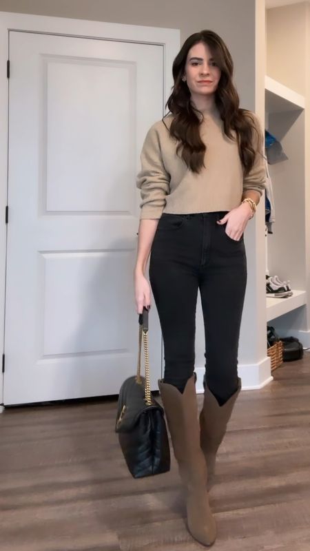 Outfit of the day, briefly styled, work outfit, corporate casual, work outfit, casual work outfit, neutral style, knee boots, YSL bag, Lou Lou bag, winter style 

#LTKworkwear #LTKitbag #LTKshoecrush