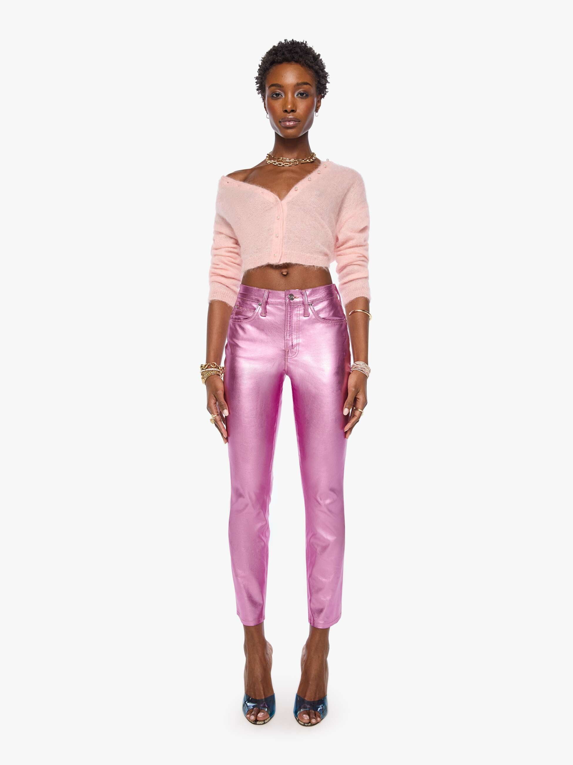 The Mid Rise Dazzler Flood - Hoop Earrings | Mother Denim