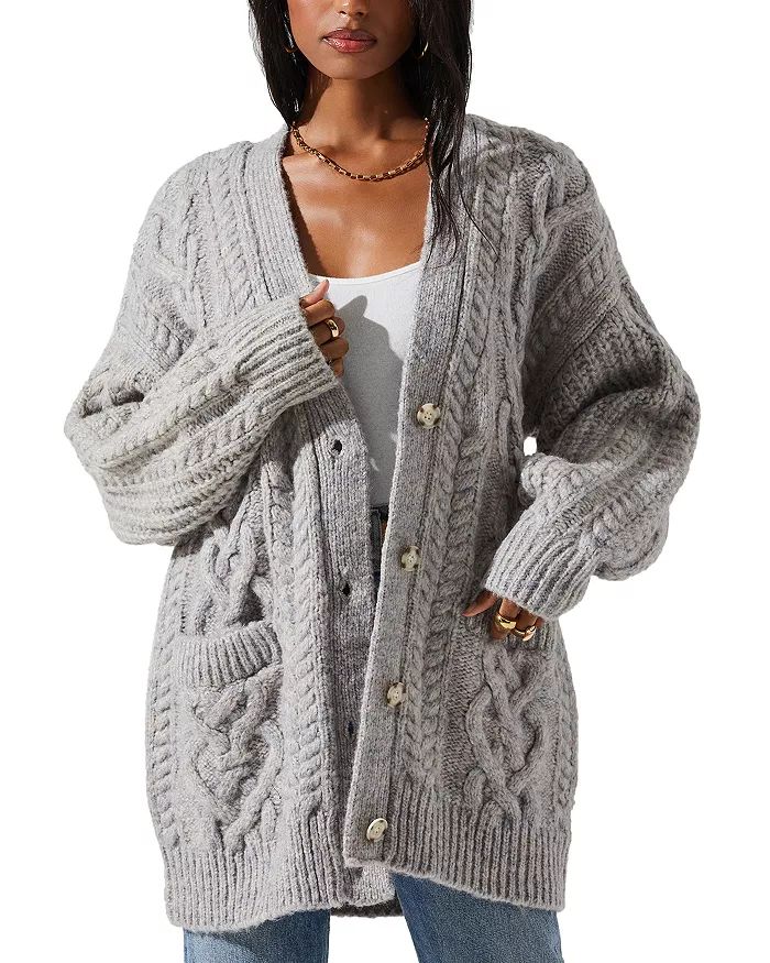 Charli Cable Knit Cardigan | Bloomingdale's (US)