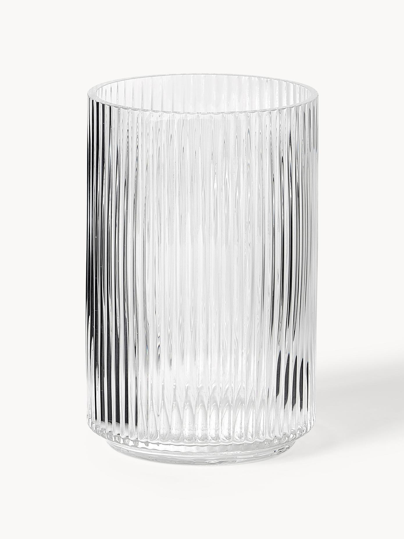 Mundgeblasene Deko-Vase Carlo mit Rillenrelief | Westwing EU