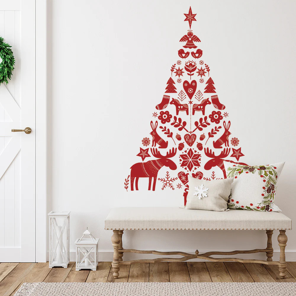 Scandinavian Holiday Removable Wall Decal | Tempaper