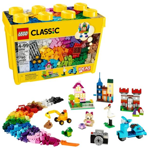 LEGO Classic Large Creative Brick Box 10698 Building Toy (790 pcs) - Walmart.com | Walmart (US)