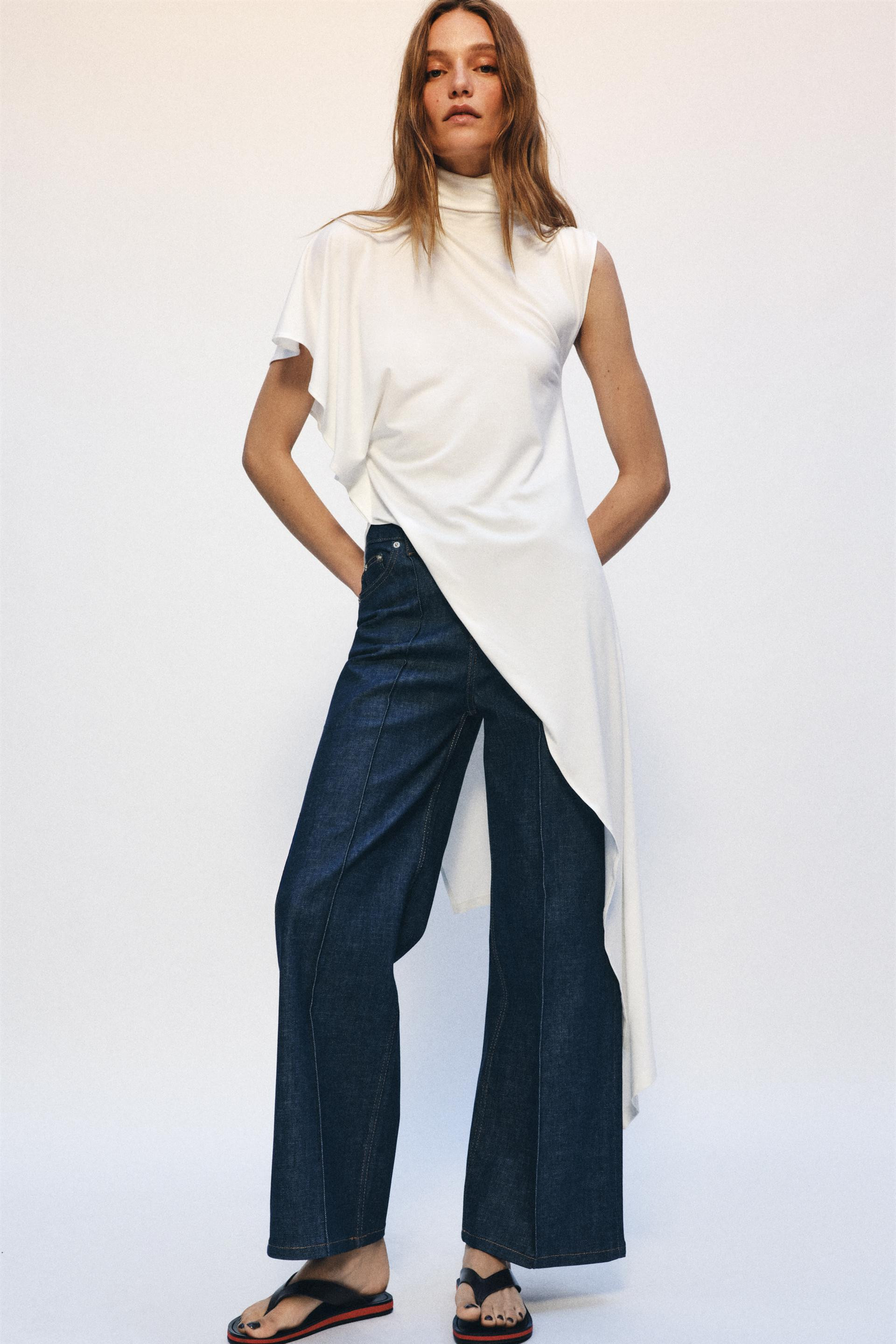 ZW COLLECTION WIDE-LEG HIGH-WAIST JEANS | Zara AU