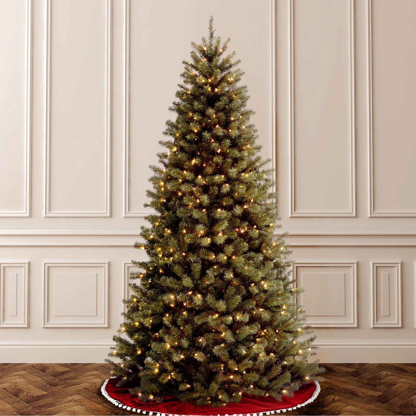 The Holiday Aisle® Leilonie North Valley Spruce Tree with Clear Lights & Reviews | Wayfair | Wayfair North America
