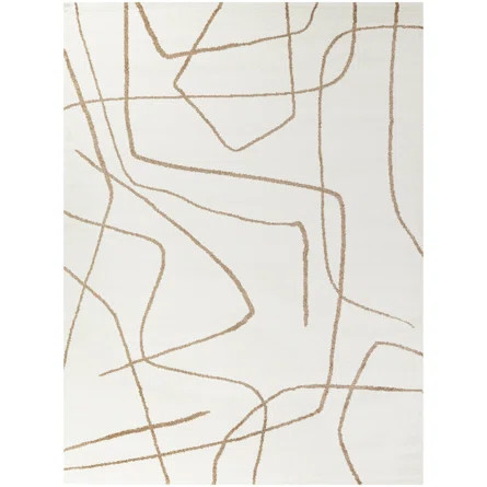 Mercury Row® Goodrow Abstract Rust/Cream Area Rug | Wayfair | Wayfair North America