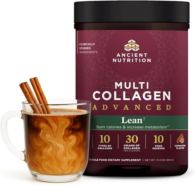 Ancient Nutrition Advanced Hydrolyzed Collagen Peptides Powder Protein Lean with Probiotics and V... | Amazon (US)