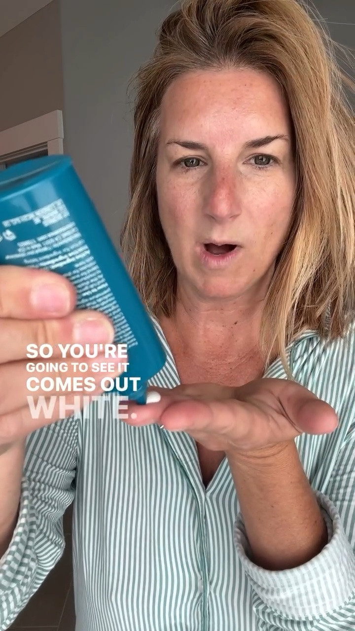 Comes out white….. but is color matched to Perfection …. After rubbed in! 😍

#LTKSaleAlert #LTKBeauty #LTKSwim