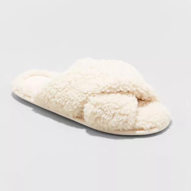 Women's June Sherpa Crossband Slippers - Stars Above™ | Target