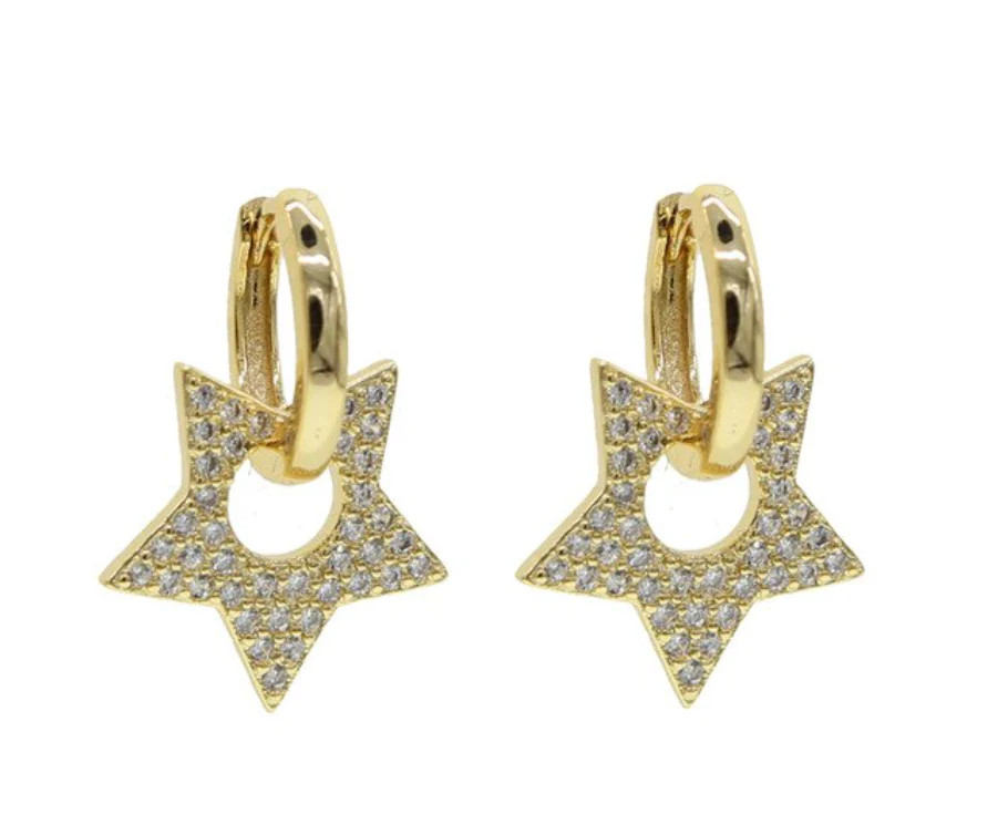 Shooting Star Hoops | Accessory Concierge