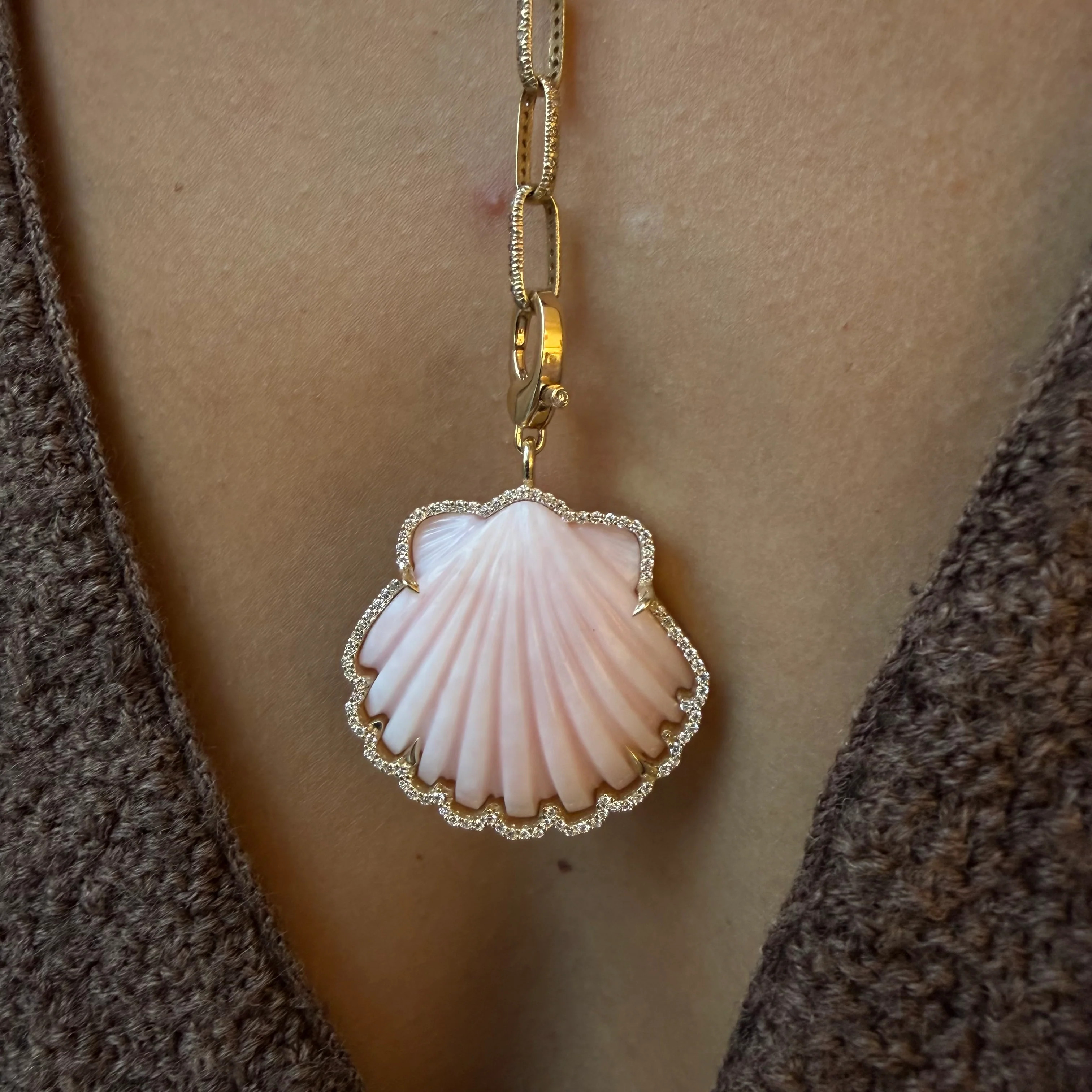 PINK OPAL SHELL – SHAKTI | SHAKTI JEWELRY