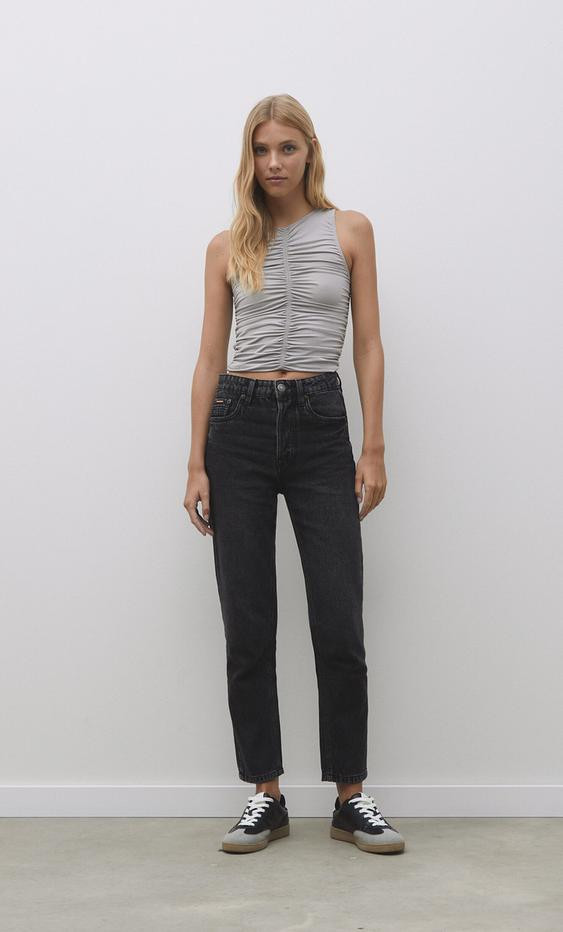 Jean 1465 mom slim - Tout afficher femme | Stradivarius France | Stradivarius (FR)