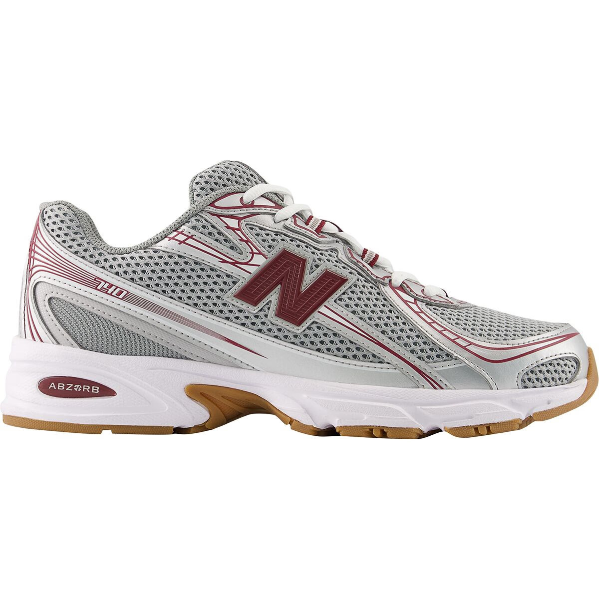 New Balance 740 Shoe Monarch Burgundy/Slate Grey/Raincloud, Mens 10.0/Womens 11.5 | Backcountry