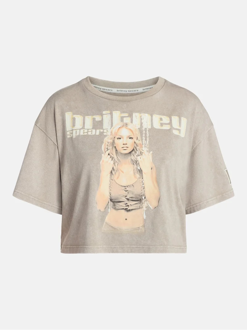 Britney Spears Women's Skimmer Tee with Short Sleeves, XXS-4X | Walmart (US)