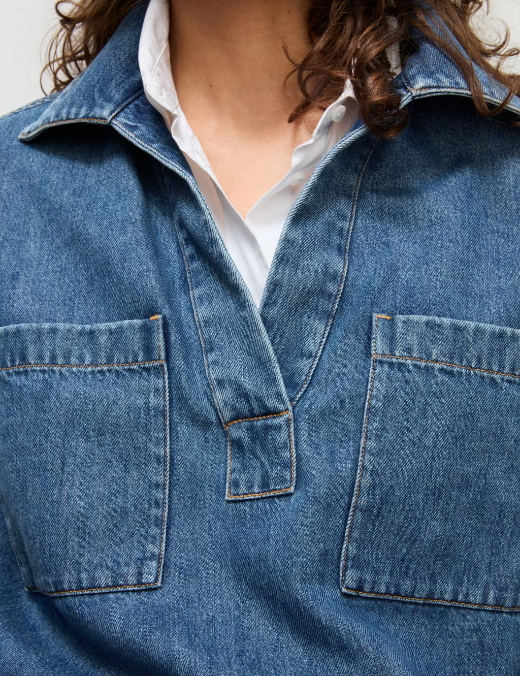 Cotton Rich Denim Regular Fit Shirt | Marks & Spencer IE