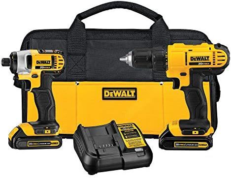 DEWALT 20V Max Cordless Drill Combo Kit, 2-Tool (DCK240C2) | Amazon (US)