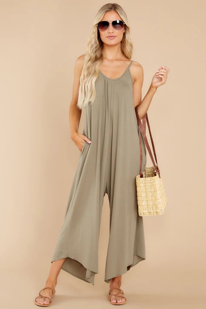 Freshen Up Light Olive Jumpsuit | Red Dress 