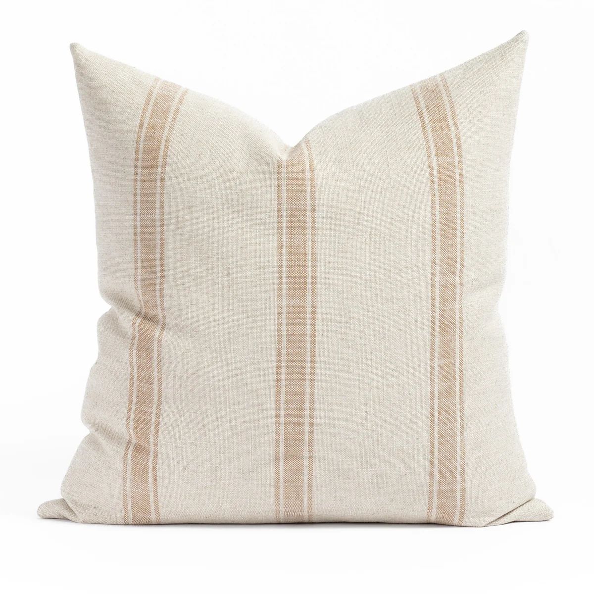 Theo Stripe 22x22 Pillow, Rust | Tonic Living