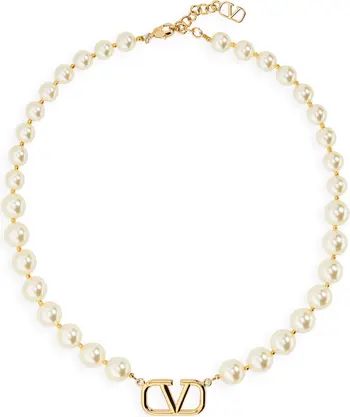 VLOGO Imitation Pearl Necklace | Nordstrom