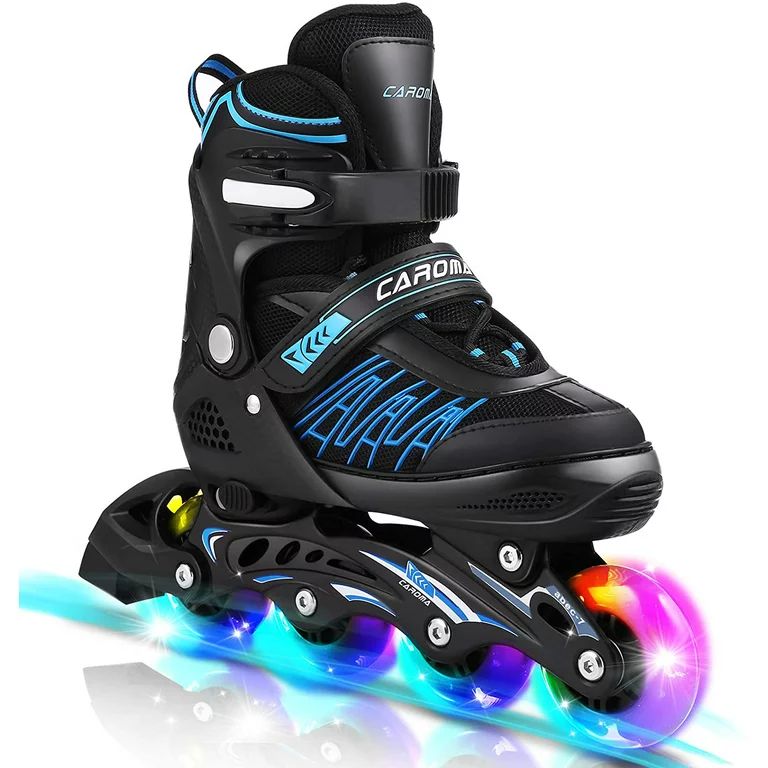 Adjustable Inline Skates for Kids and Adults with Full Light Up Wheels, Outdoor Blades Roller Ska... | Walmart (US)