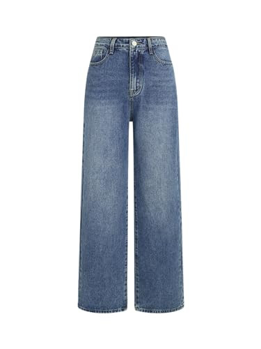 CIDER Yoney Denim Solid Straight Leg Jeans: Denim, M | Amazon (US)