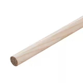 3/8 in. x 48 in. Raw Wood Round Dowel | The Home Depot