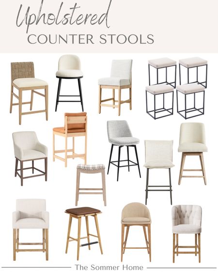 My favorite upholstered counter stools include a leather option, faux leather stool option, swivel, modern stool, backless stool and more!

#LTKsalealert #LTKhome #LTKstyletip