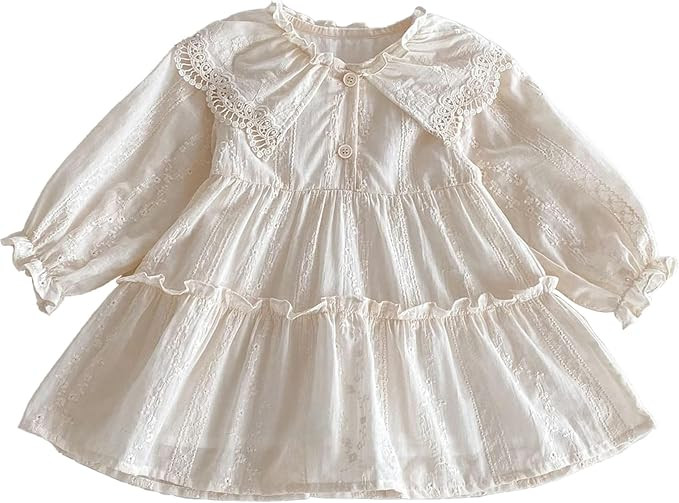Spring Baby Toddler Girls' Long Sleeve Princess Dress - Cute & Stylish Outfit for Spring/Fall | Amazon (US)