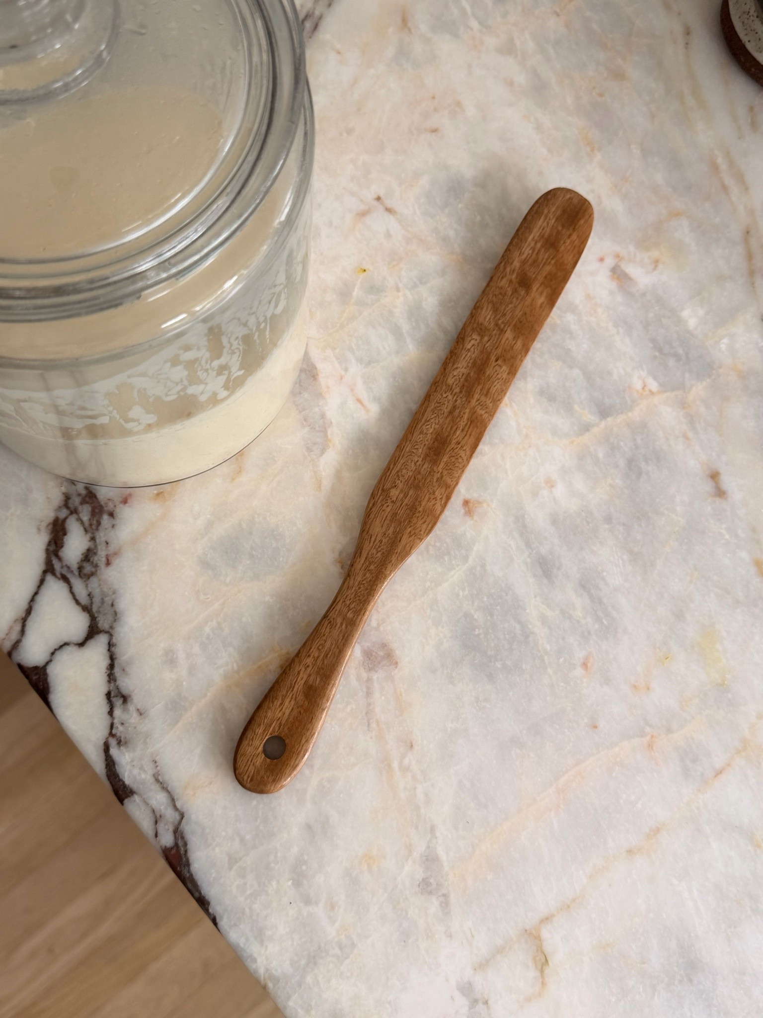 This wooden sourdough spurtle is such a pretty, simple tool for stirring and feeding your starter. A little addition to your bread-making routine that looks lovely on the counter, too!
#Sourdough #SourdoughTools #BreadMaking #KitchenFinds

#LTKHome #LTKfoodie