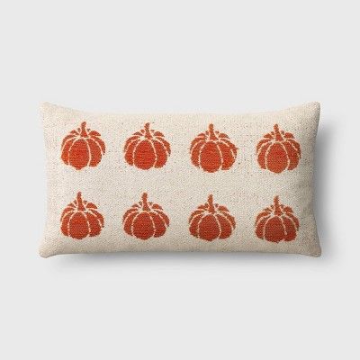 Oversized Woven Pumpkin Lumbar Throw Pillow - Threshold™ | Target