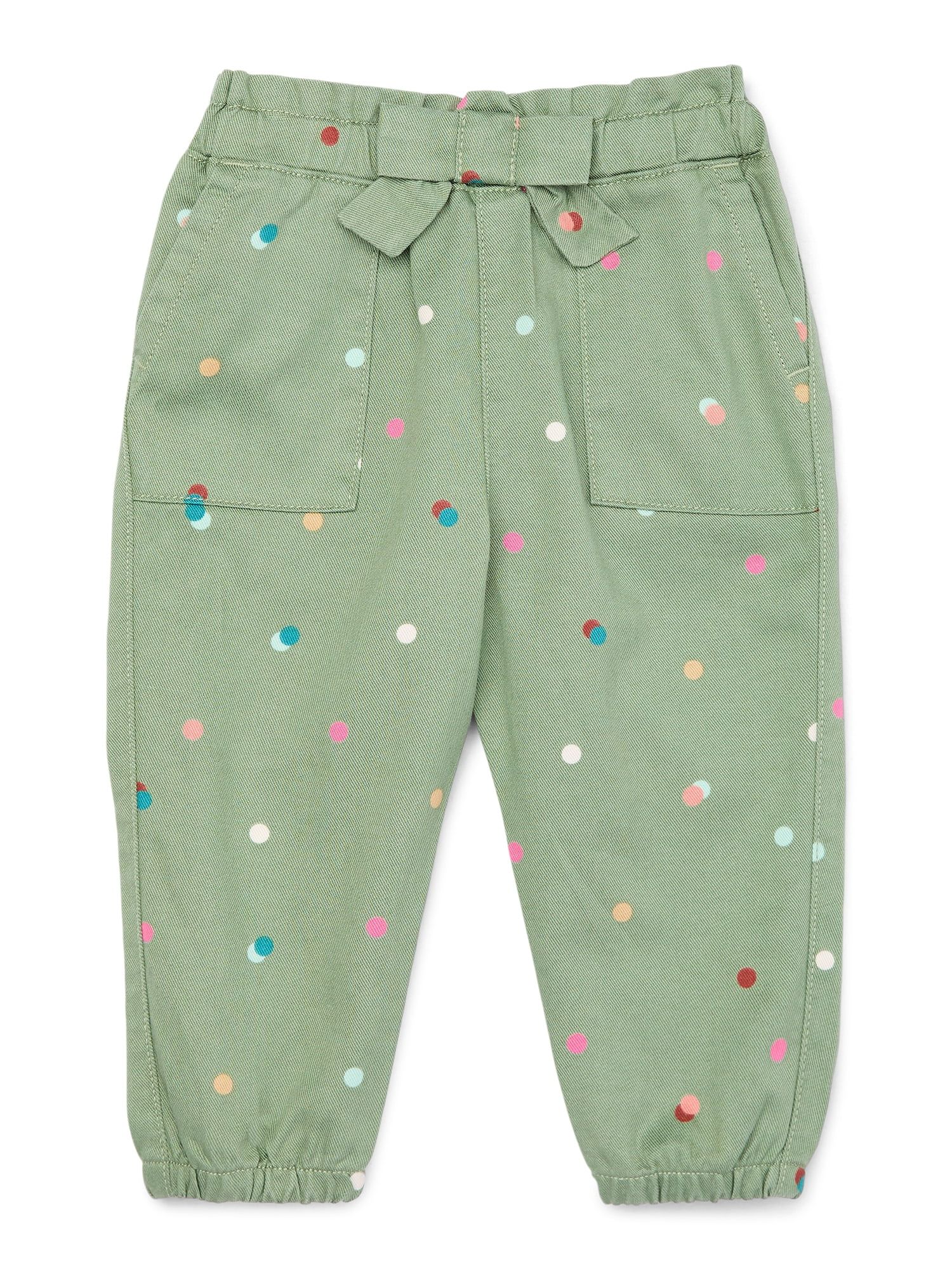 Garanimals Baby Girl Porkchop Pocket Print Twill Pants, Sizes 0-24 Months | Walmart (US)