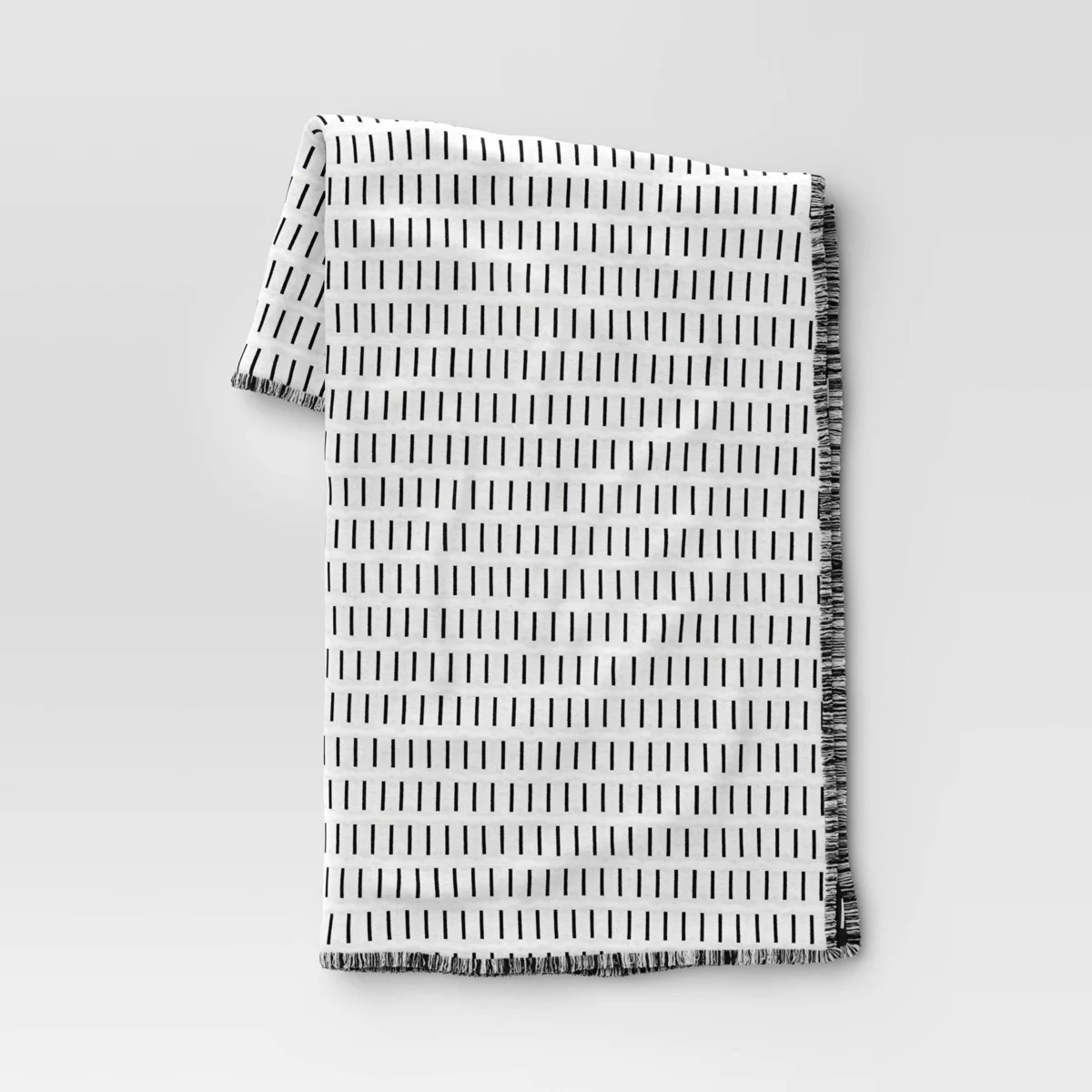 Dash Kantha Solid Throw Blanket Black - Threshold™ | Target