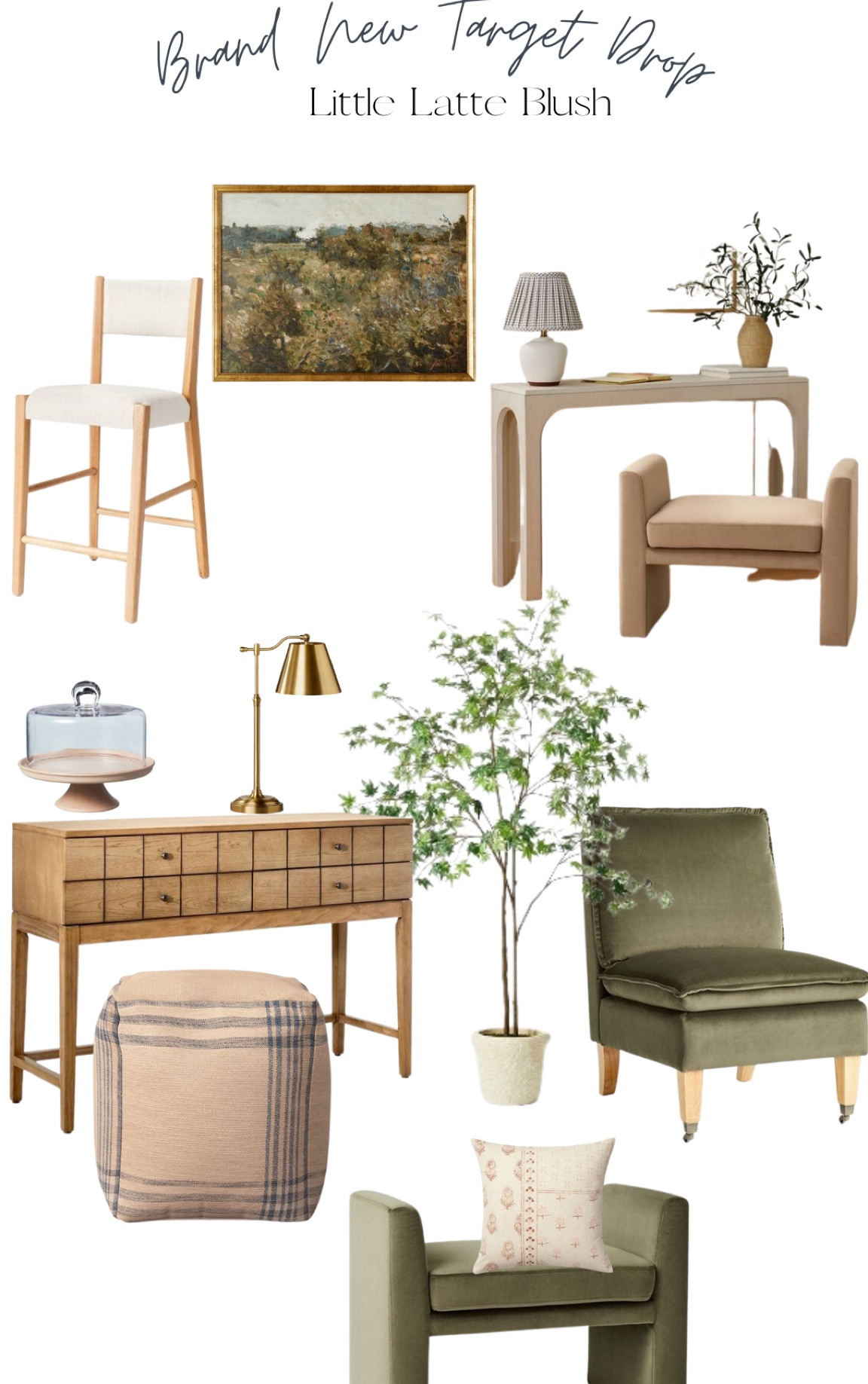 New Target items, affordable designer dupes, furniture finds, studio mcgee, hearth & hand, new decor, art, chairs, console, lamps, barstools, plant, ottoman

#LTKFind #LTKhome