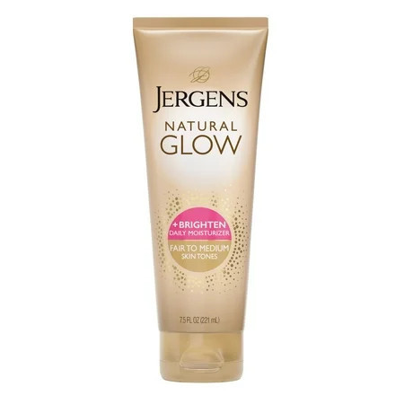 Jergens Natural Glow Daily Moisturizer Fair to Medium Skin, Sunless Self Tanning Lotion, 7.5 oz | Walmart (US)