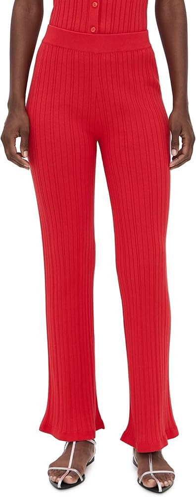 LE BOP Women's Ribbed Flare Pants | Amazon (US)